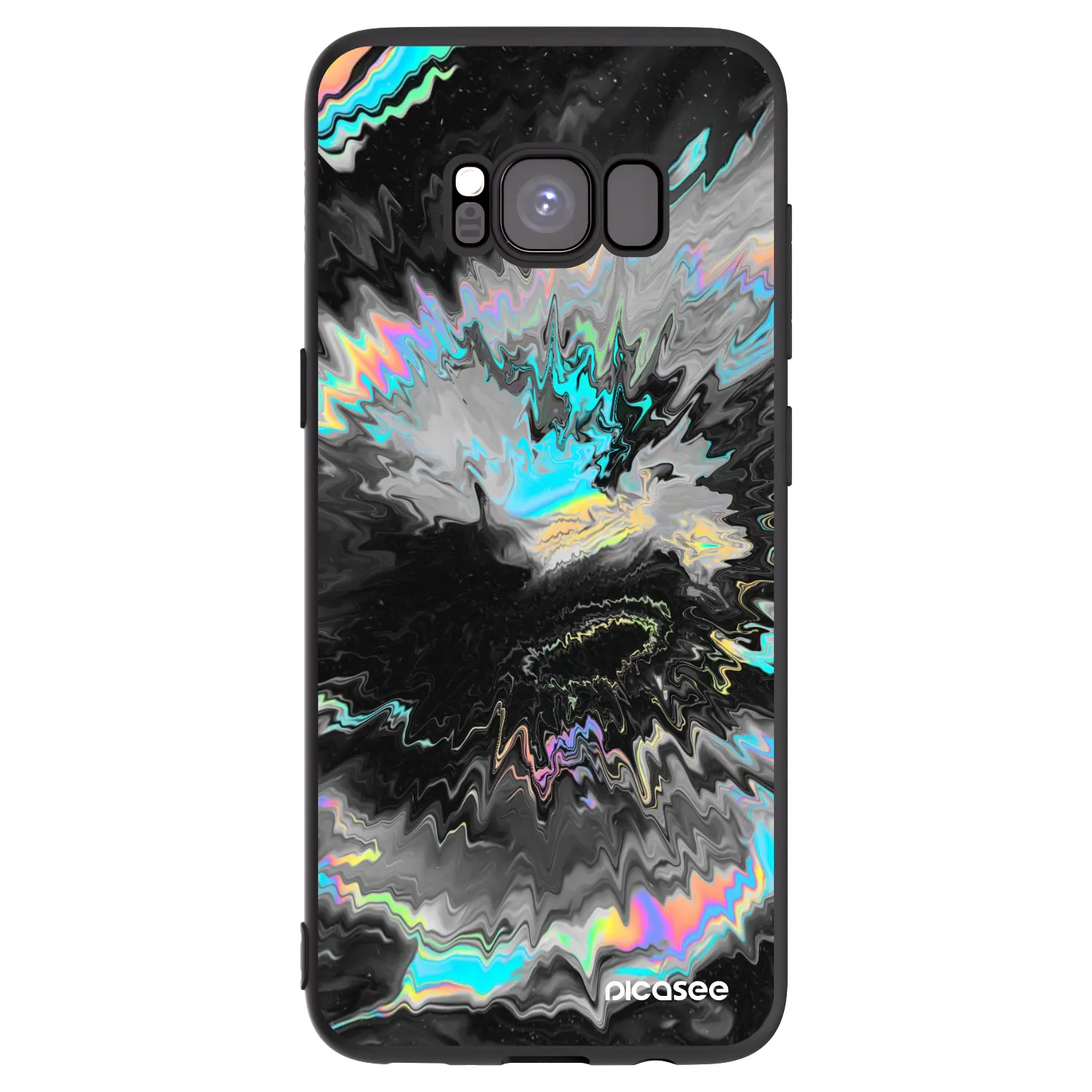 Picasee crna silikonska maskica za Samsung Galaxy S8 G950F - Magnetic