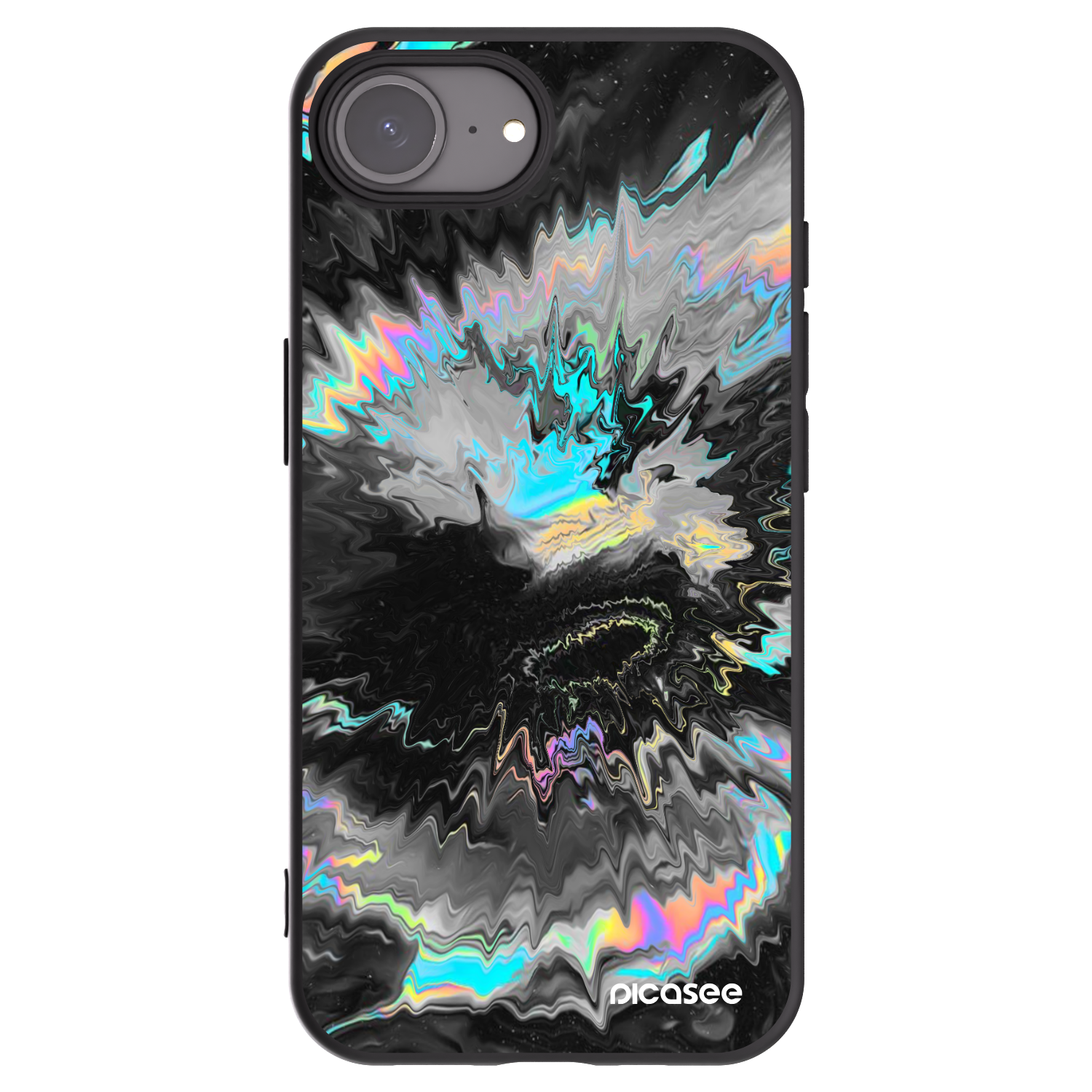 Picasee crna silikonska maskica za Apple iPhone 16e - Magnetic