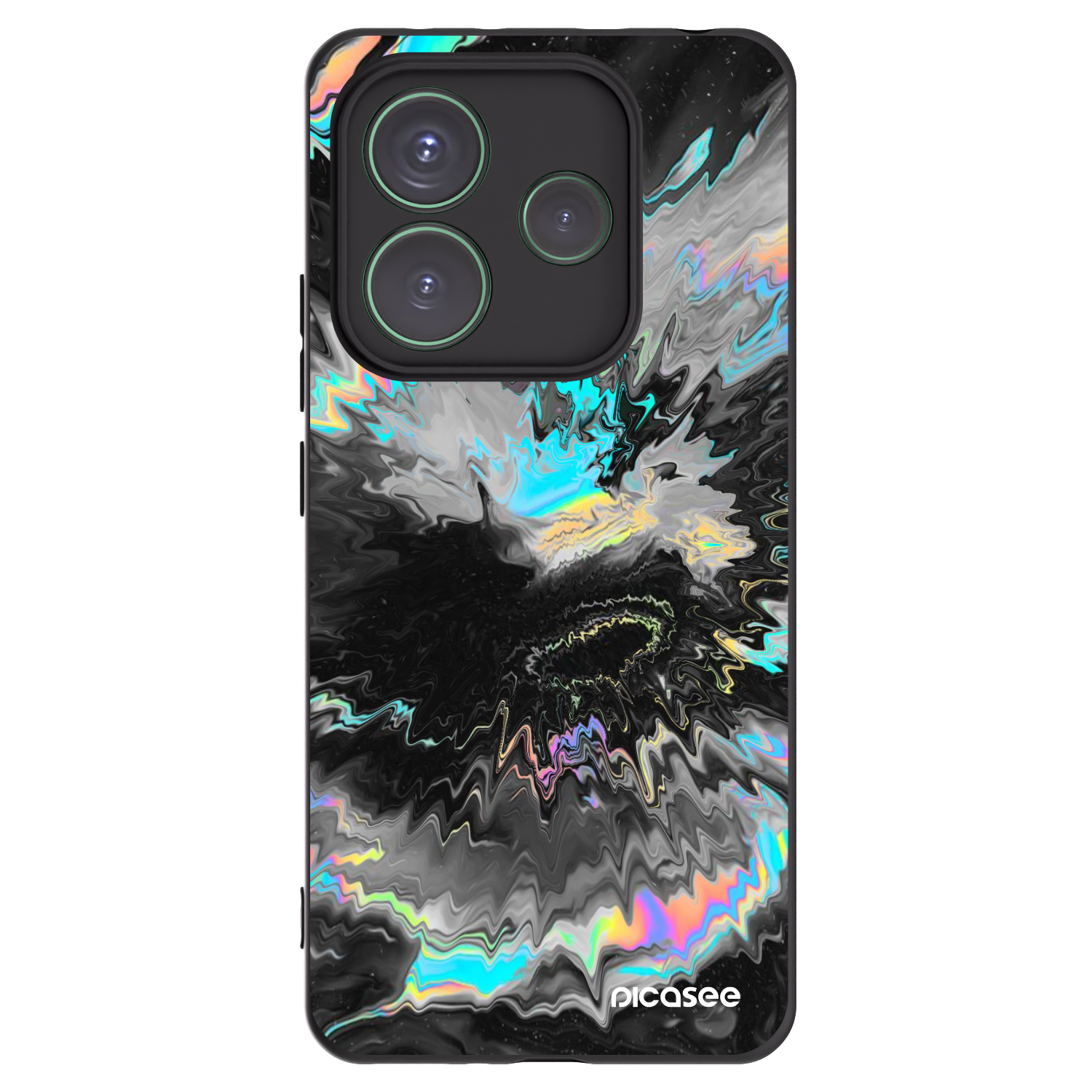 Picasee crna silikonska maskica za Xiaomi Redmi Note 14 5G - Magnetic
