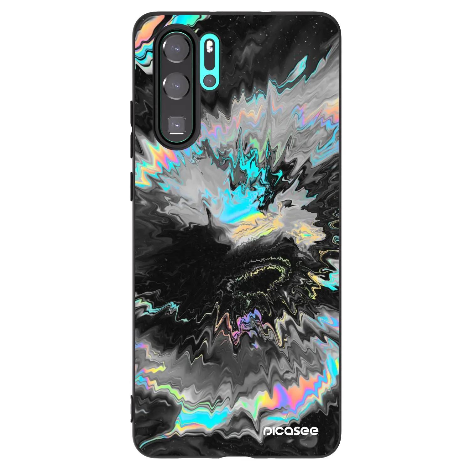 Picasee crna silikonska maskica za Huawei P30 Pro - Magnetic