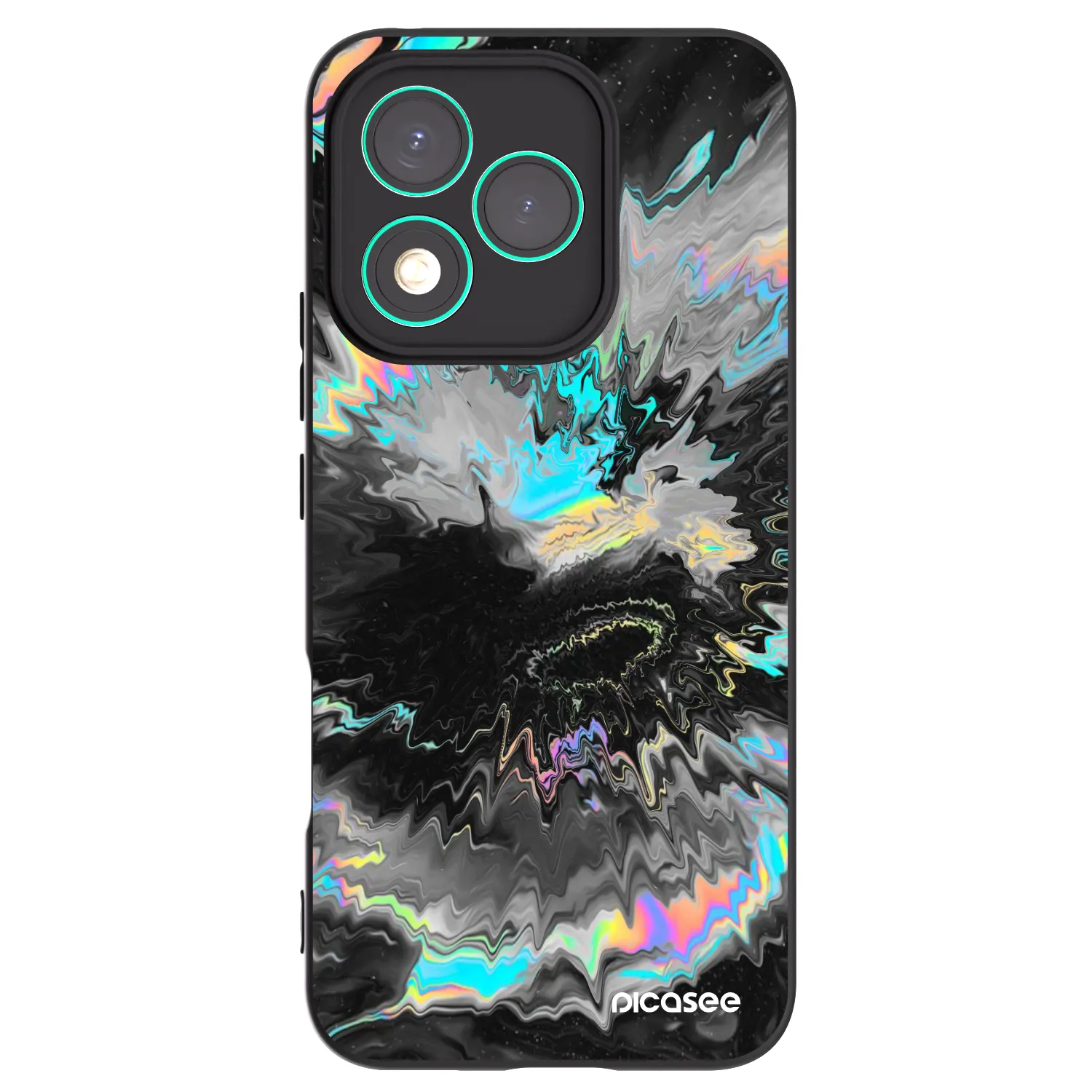 Picasee crna silikonska maskica za Honor 400 Lite 5G - Magnetic