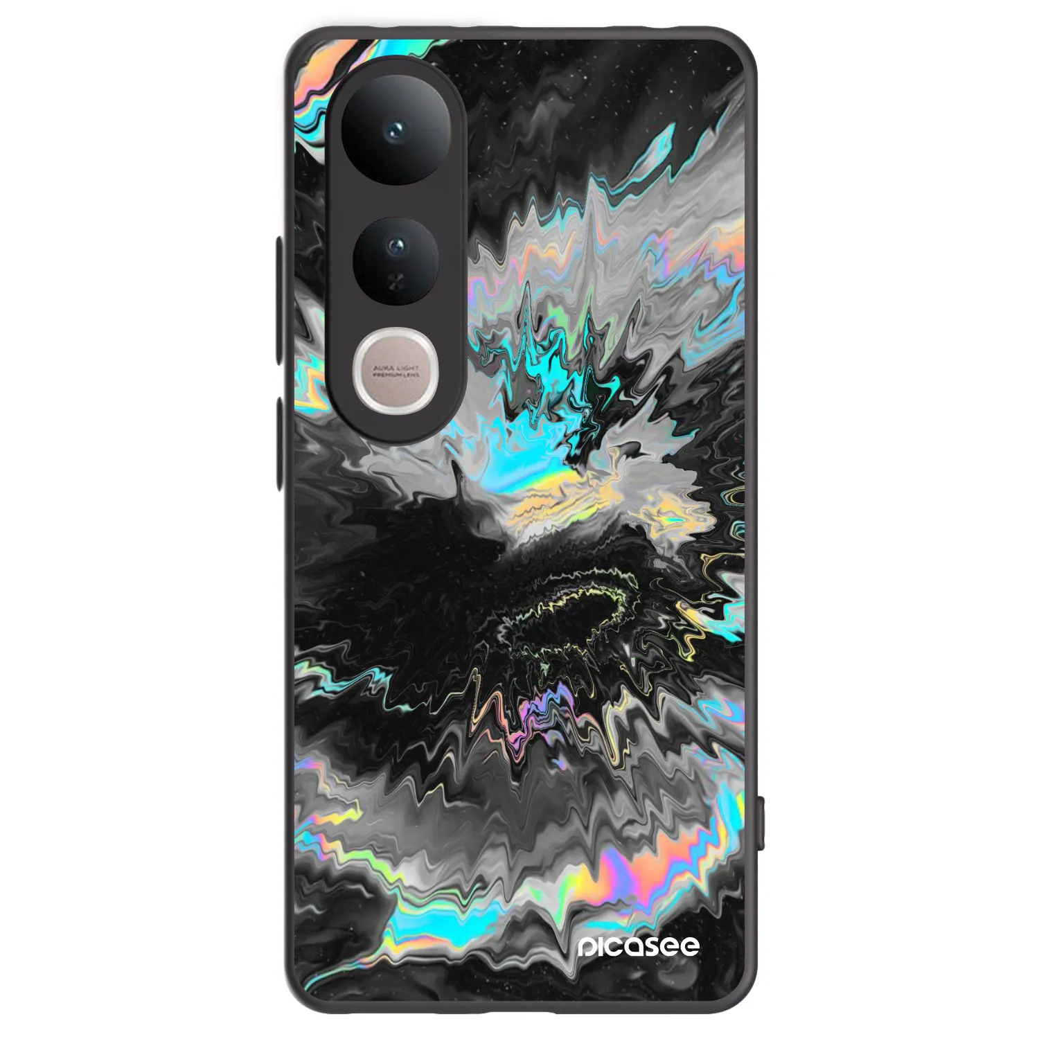Picasee crna silikonska maskica za Vivo V50 Lite 5G - Magnetic