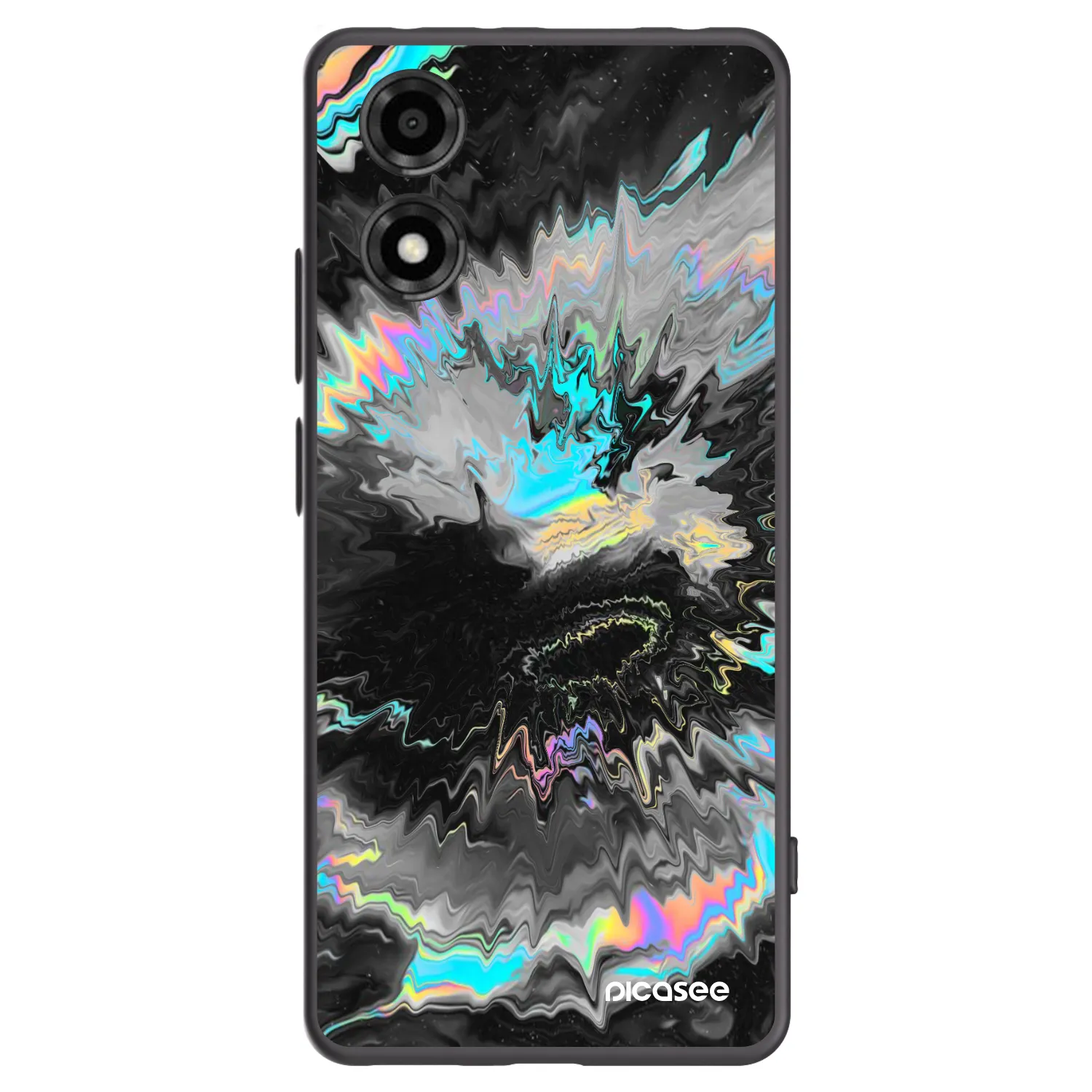 Picasee crna silikonska maskica za Motorola Moto E14 - Magnetic