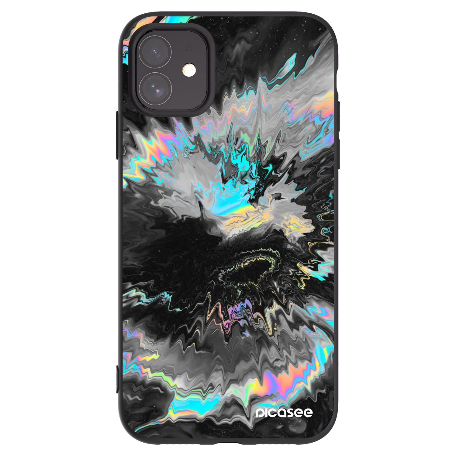 Picasee crna silikonska maskica za Apple iPhone 11 - Magnetic