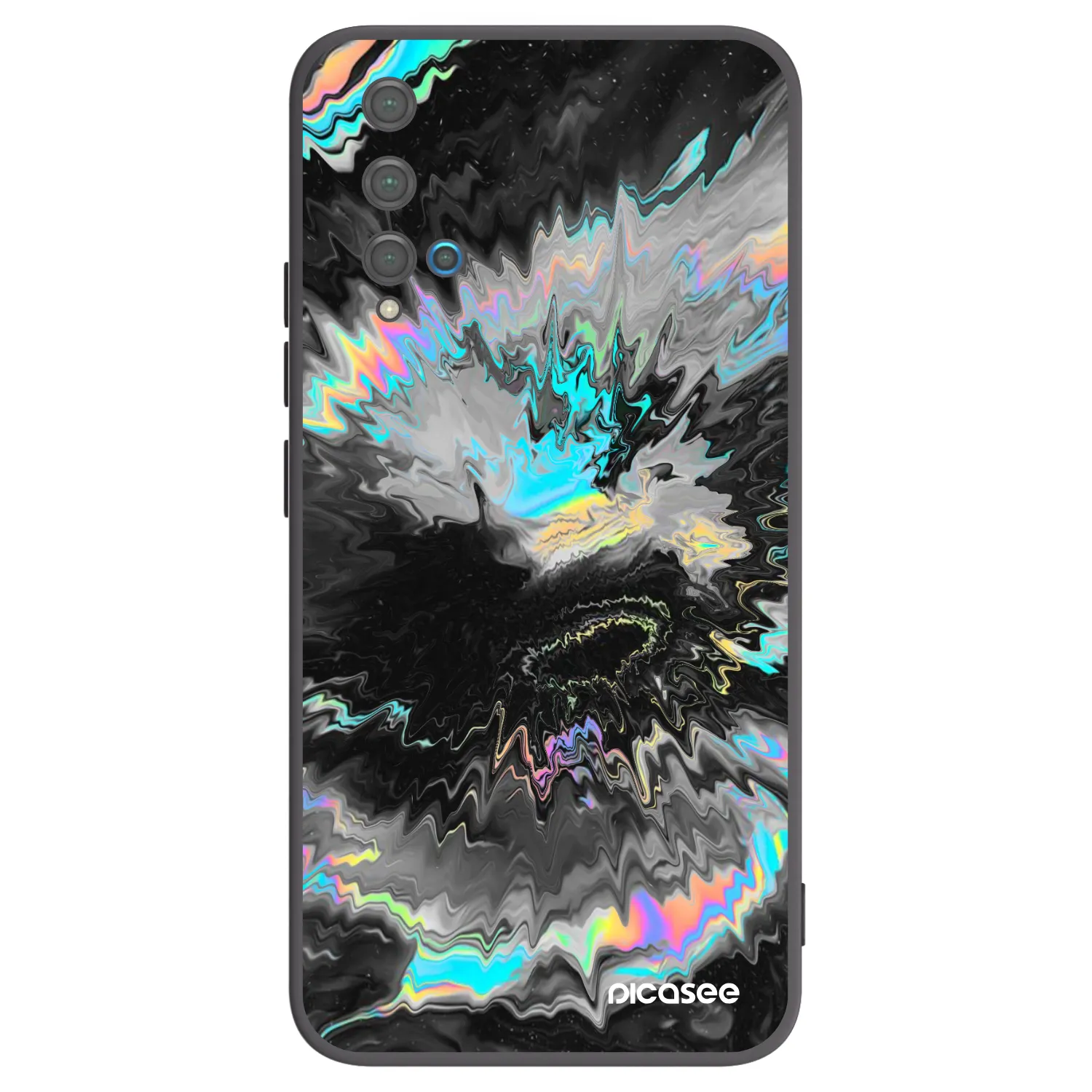 Picasee crna silikonska maskica za Huawei Nova 5T - Magnetic