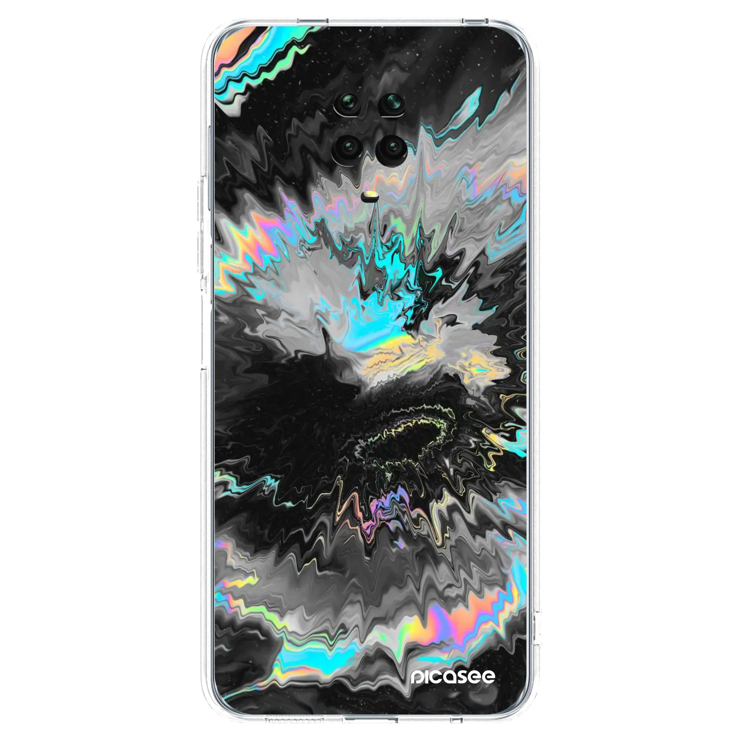 Picasee silikonska prozirna maskica za Xiaomi Redmi Note 9 Pro - Magnetic