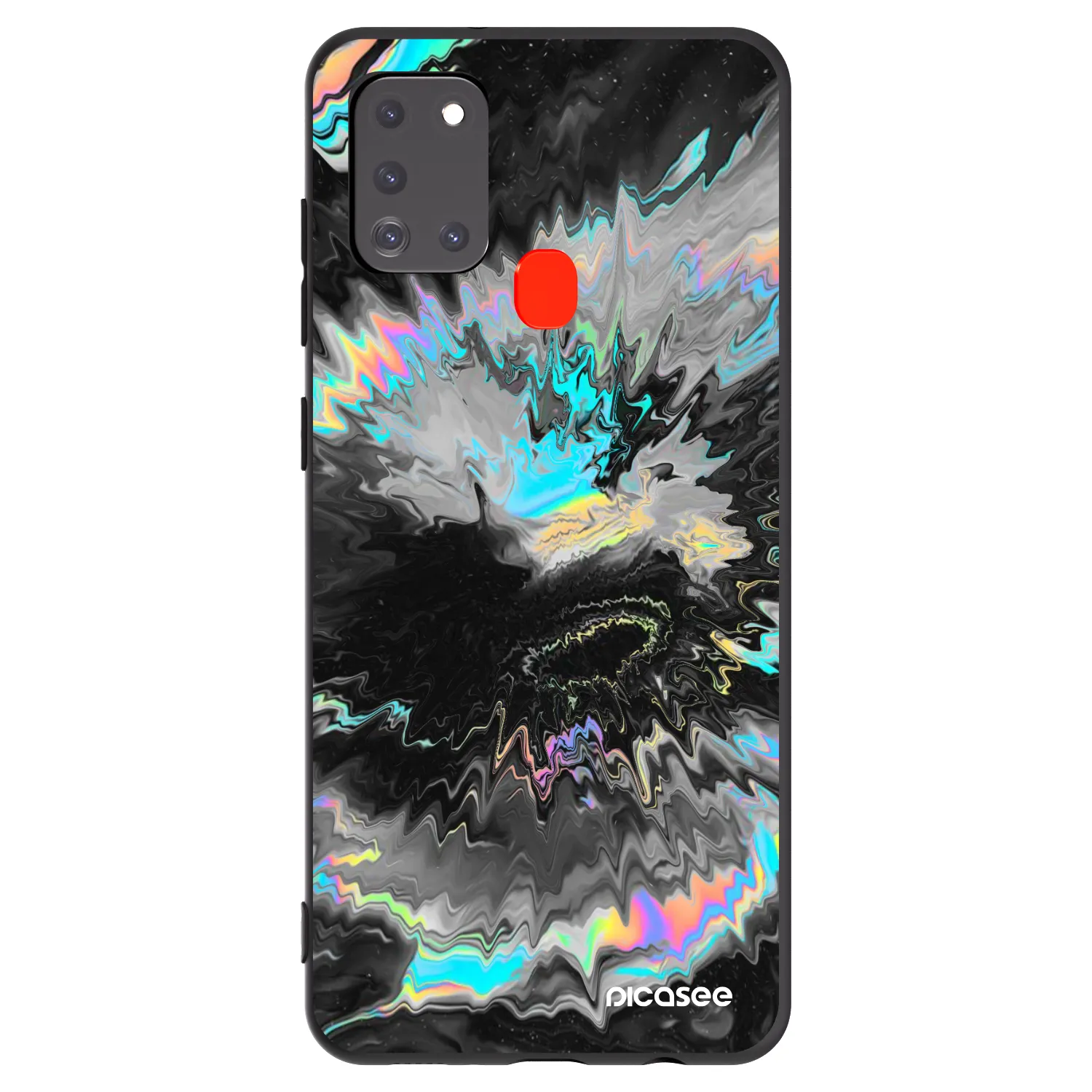 Picasee crna silikonska maskica za Samsung Galaxy A21s - Magnetic