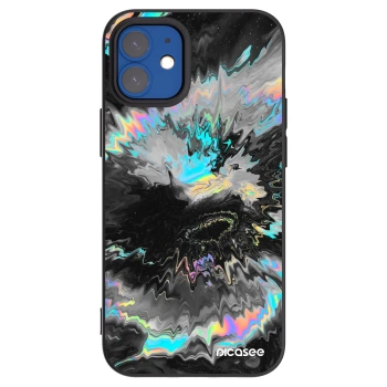 Picasee crna silikonska maskica za Apple iPhone 12 mini - Magnetic