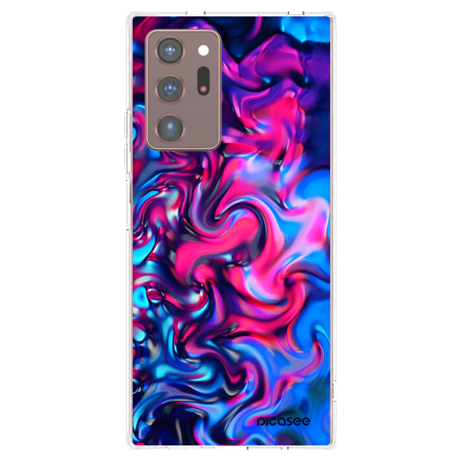 Picasee silikonska prozirna maskica za Samsung Galaxy Note 20 Ultra - Redlight