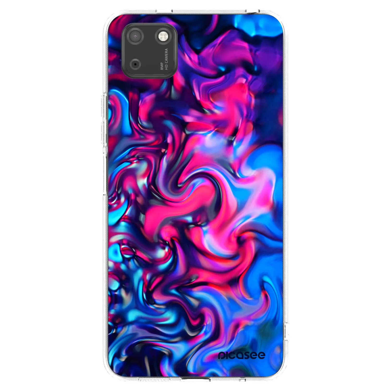 Picasee silikonska prozirna maskica za Huawei Y5P - Redlight