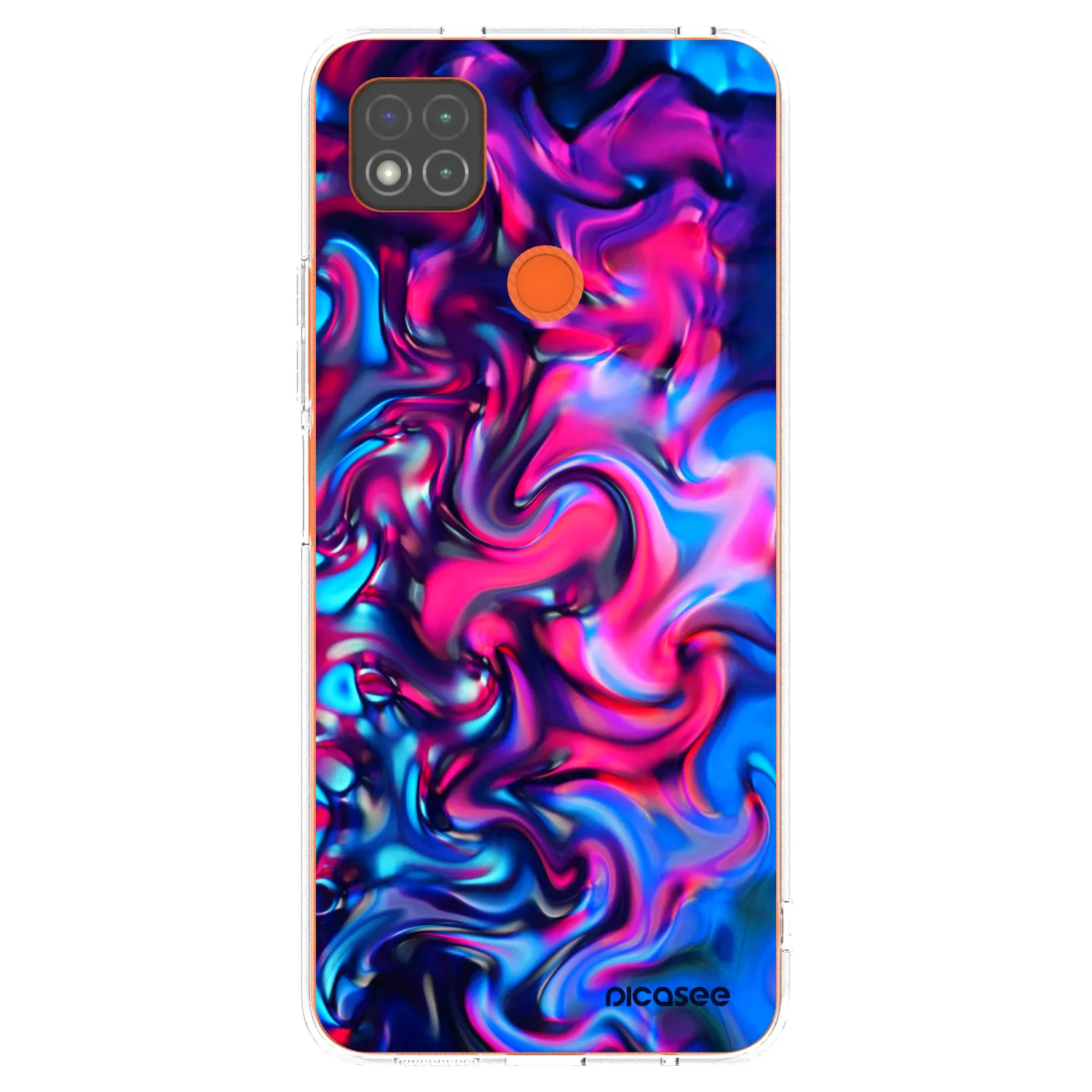 Picasee silikonska prozirna maskica za Xiaomi Redmi 9C - Redlight