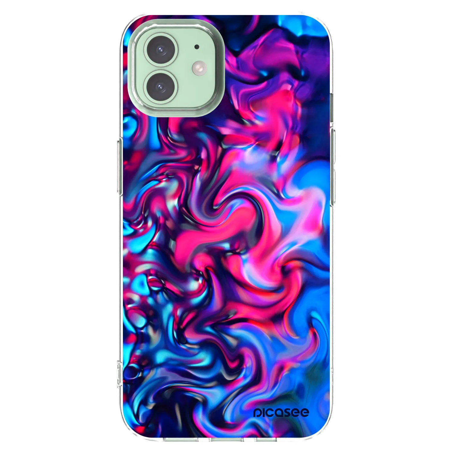 Picasee silikonska prozirna maskica za Apple iPhone 12 Pro - Redlight