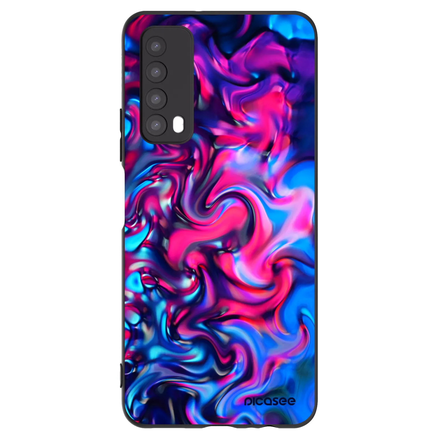 Picasee crna silikonska maskica za Huawei P Smart 2021 - Redlight
