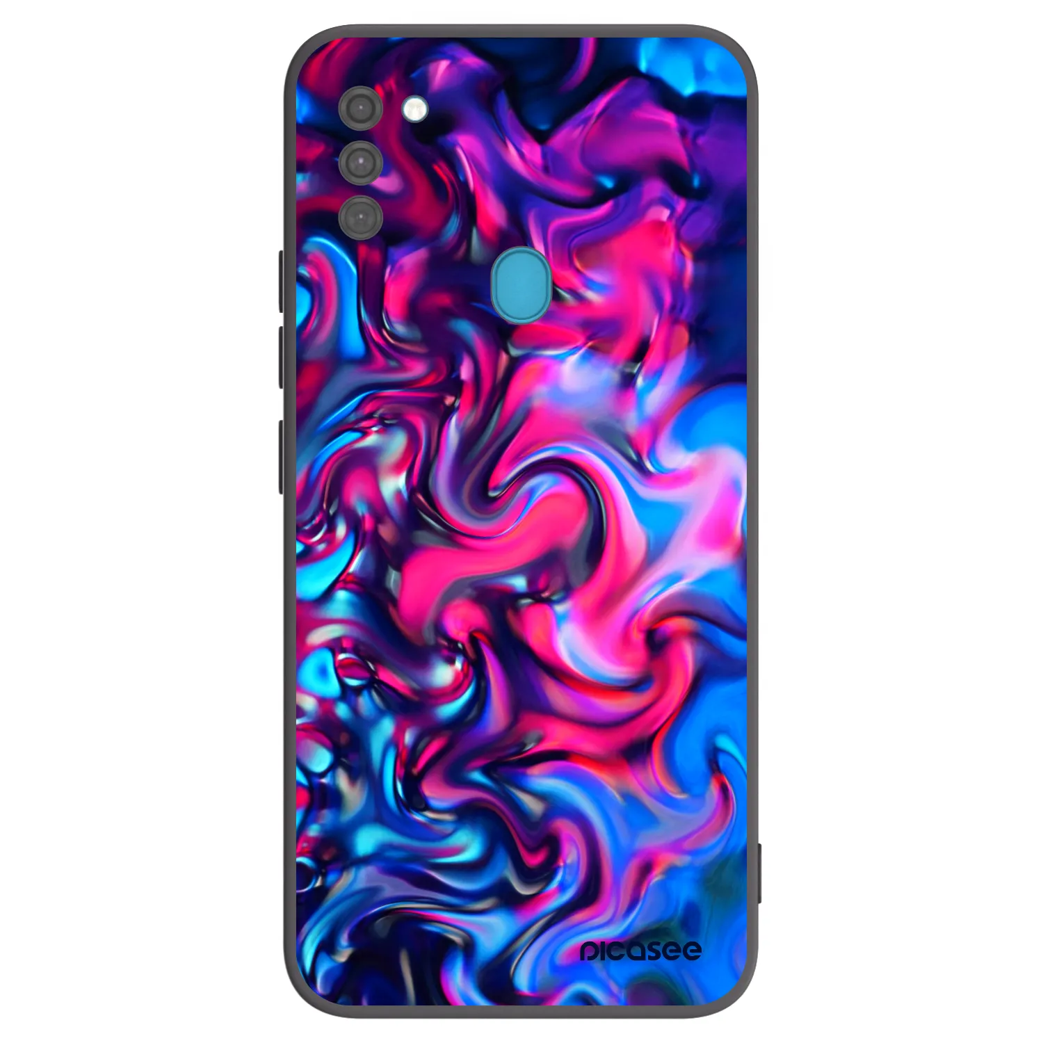 Picasee crna silikonska maskica za Samsung Galaxy M11 - Redlight