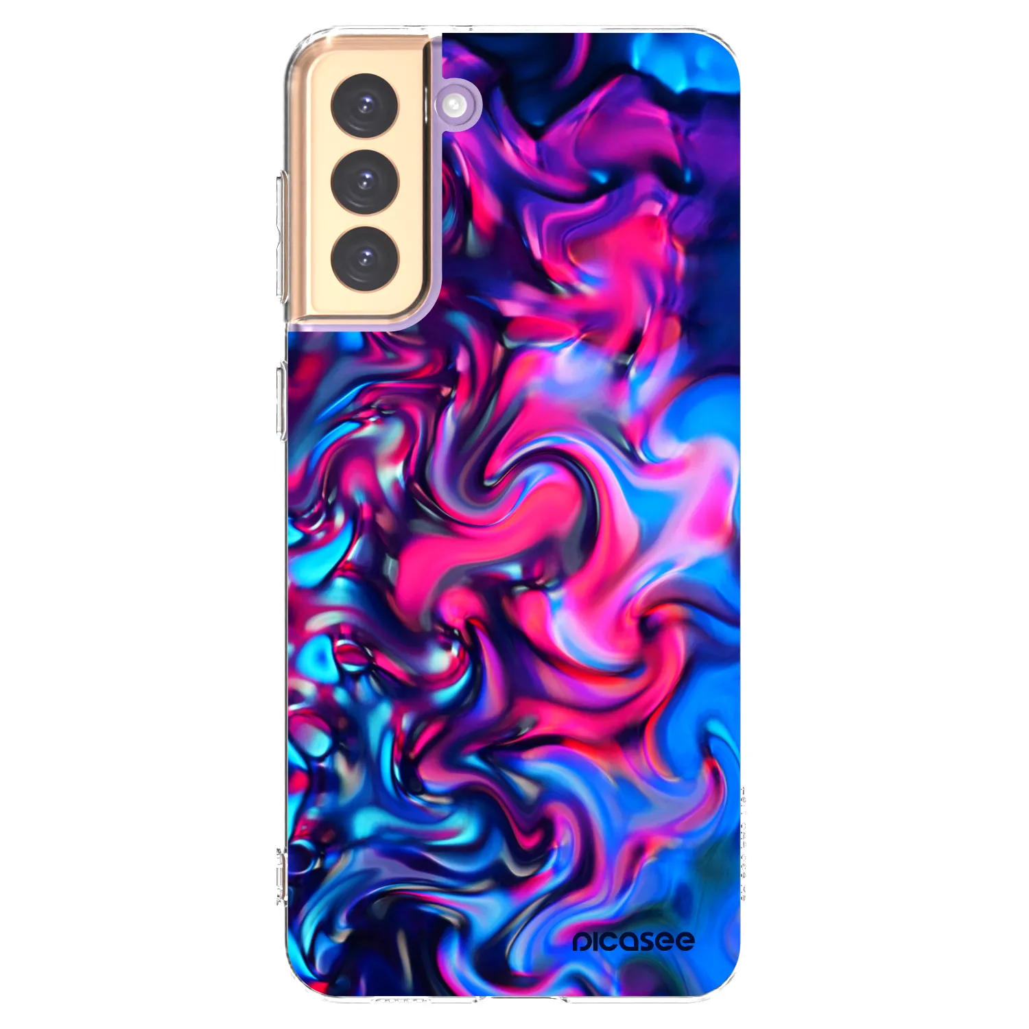 Picasee silikonska prozirna maskica za Samsung Galaxy S21+ 5G G996F - Redlight