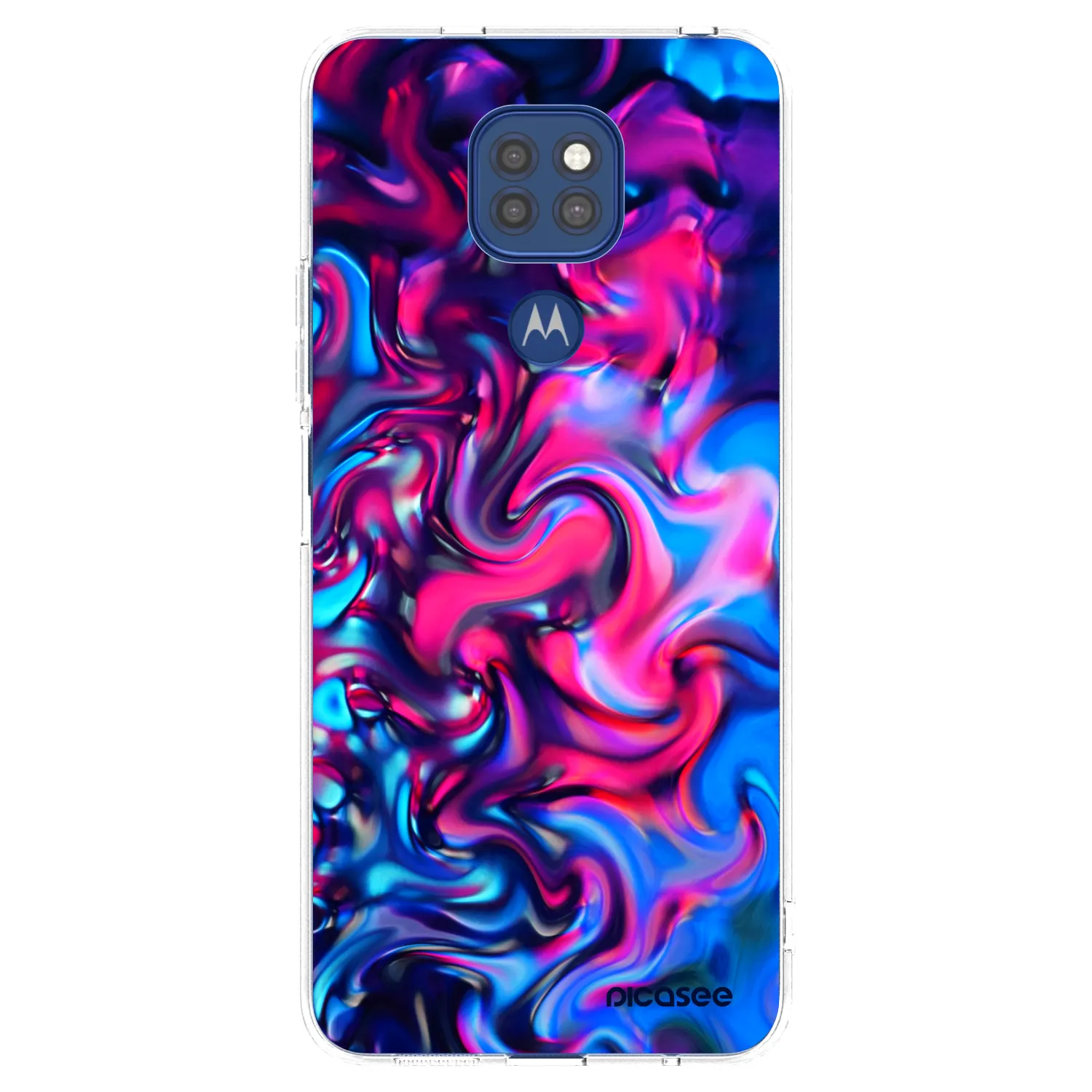 Picasee silikonska prozirna maskica za Motorola Moto G9 Play - Redlight