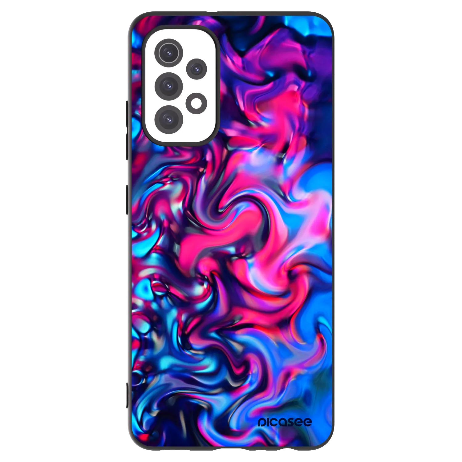 Picasee crna silikonska maskica za Samsung Galaxy A32 5G A326B - Redlight