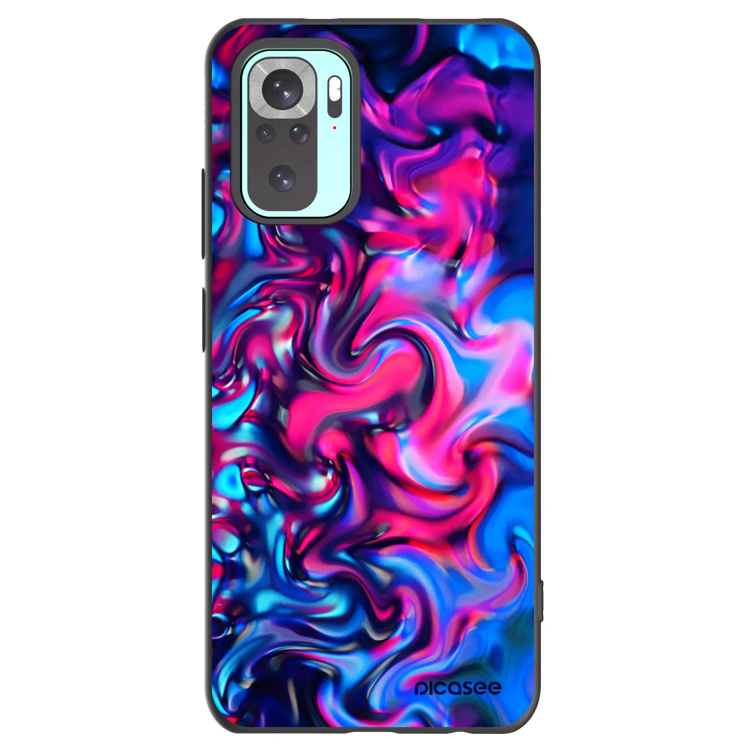 Picasee crna silikonska maskica za Xiaomi Redmi Note 10 Pro - Redlight
