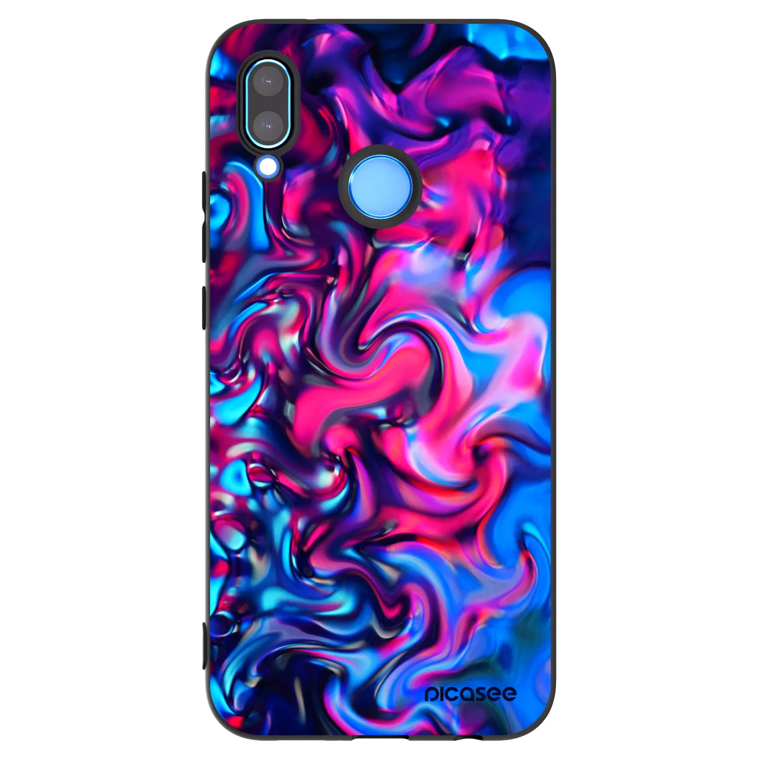 Picasee crna silikonska maskica za Huawei P20 Lite - Redlight