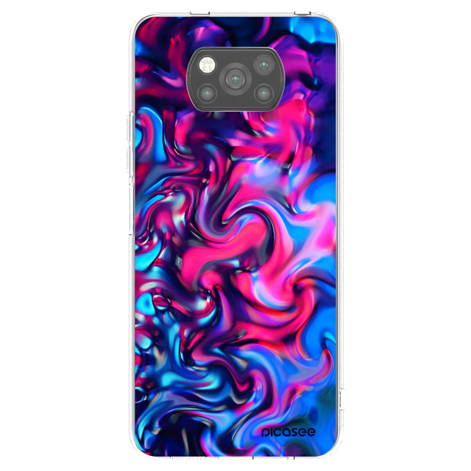 Picasee crna silikonska maskica za Xiaomi Poco X3 Pro - Redlight