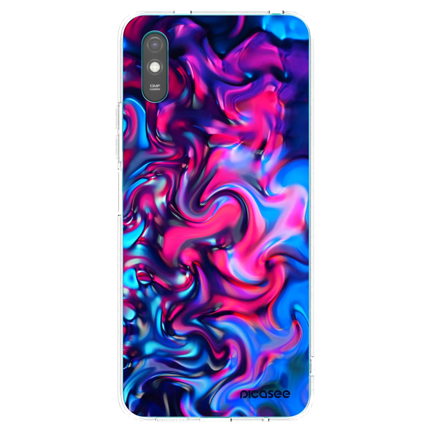 Picasee silikonska prozirna maskica za Xiaomi Redmi 9AT - Redlight