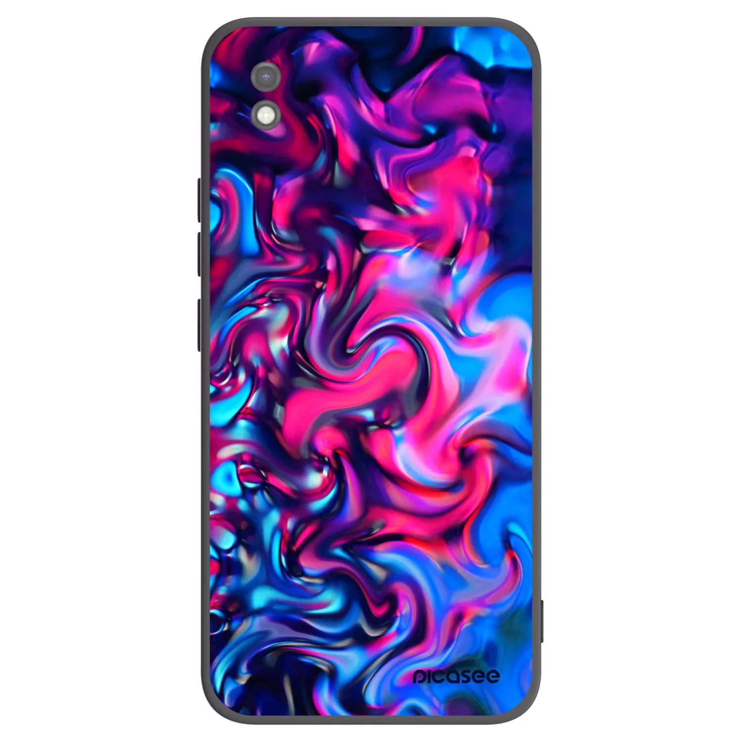 Picasee crna silikonska maskica za Xiaomi Redmi 9AT - Redlight