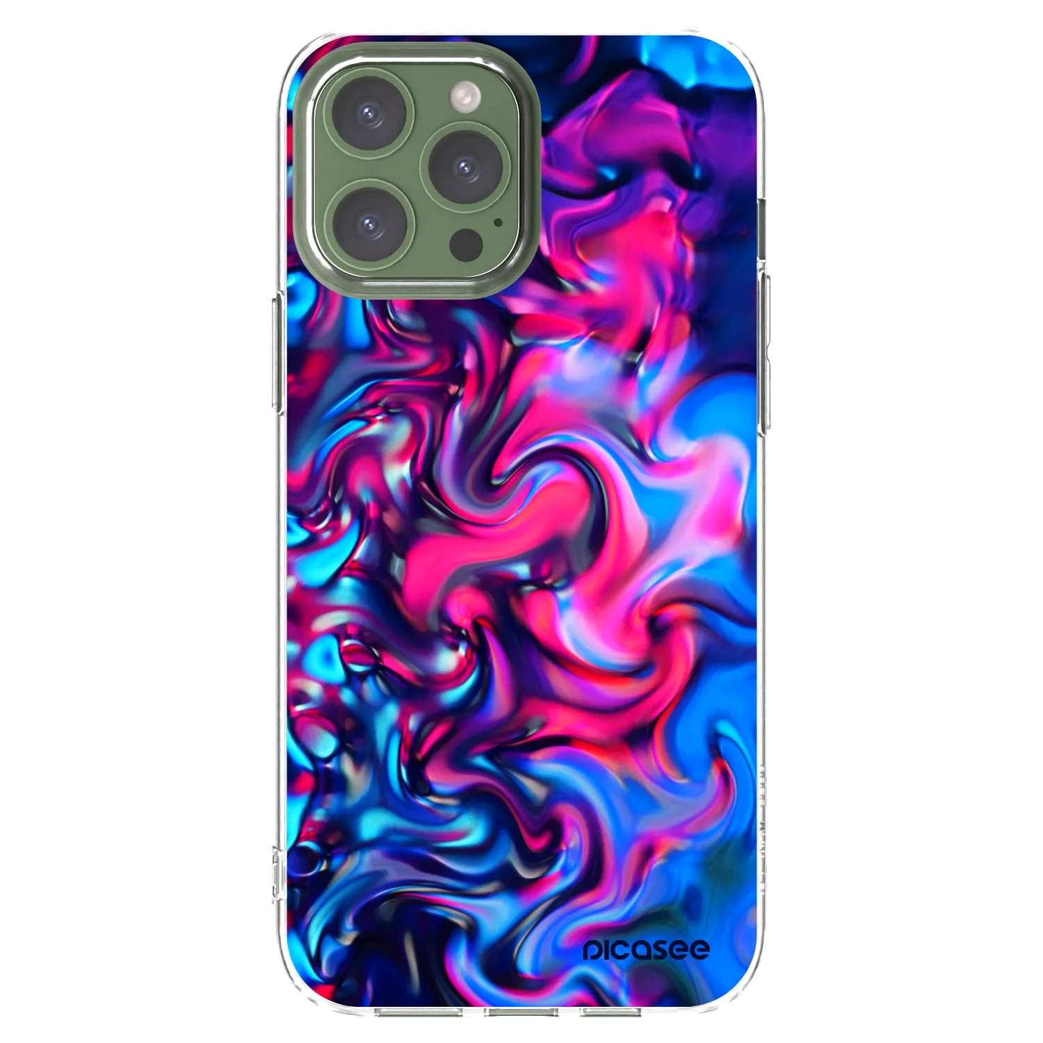 Picasee silikonska prozirna maskica za Apple iPhone 13 Pro Max - Redlight