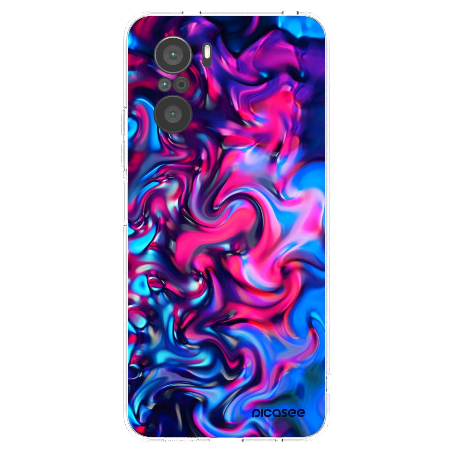 Picasee silikonska prozirna maskica za Xiaomi Poco F3 - Redlight