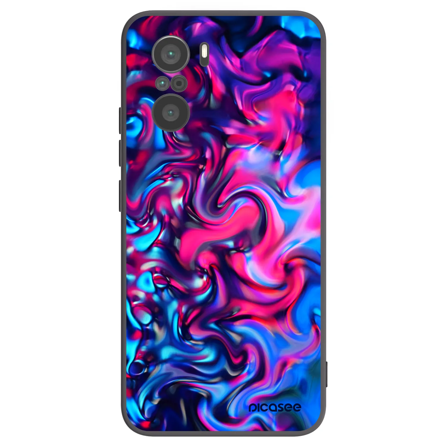 Picasee crna silikonska maskica za Xiaomi Poco F3 - Redlight