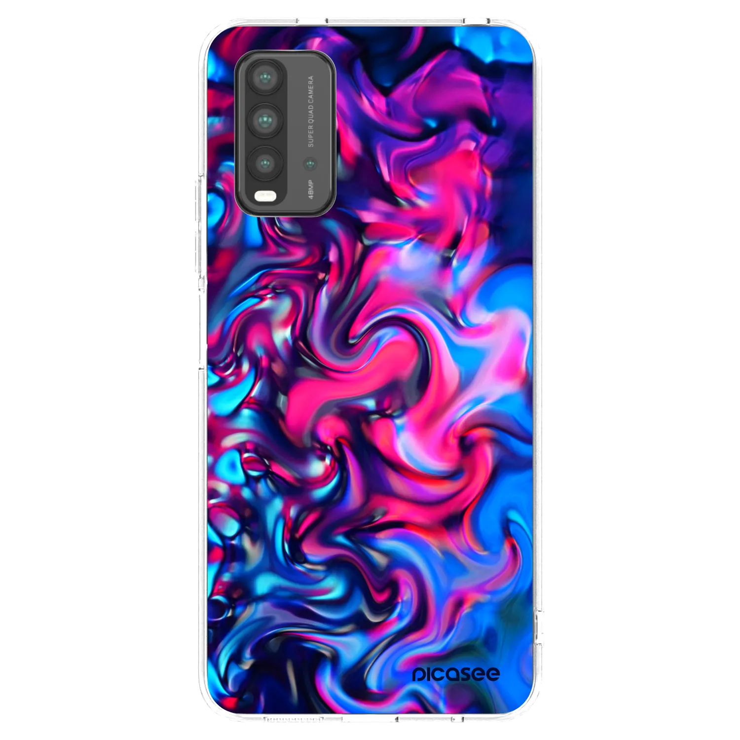 Picasee silikonska prozirna maskica za Xiaomi Redmi 9T - Redlight