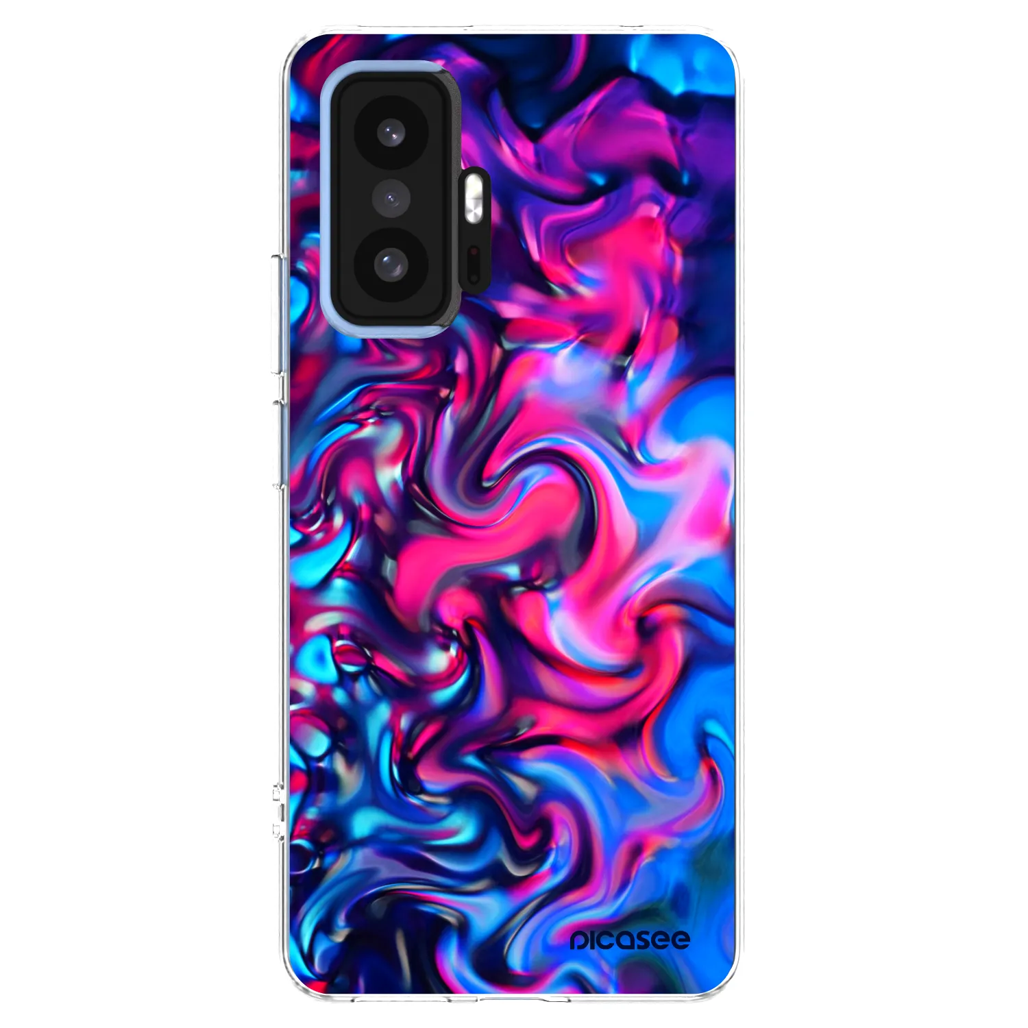 Picasee silikonska prozirna maskica za Xiaomi 11T Pro - Redlight