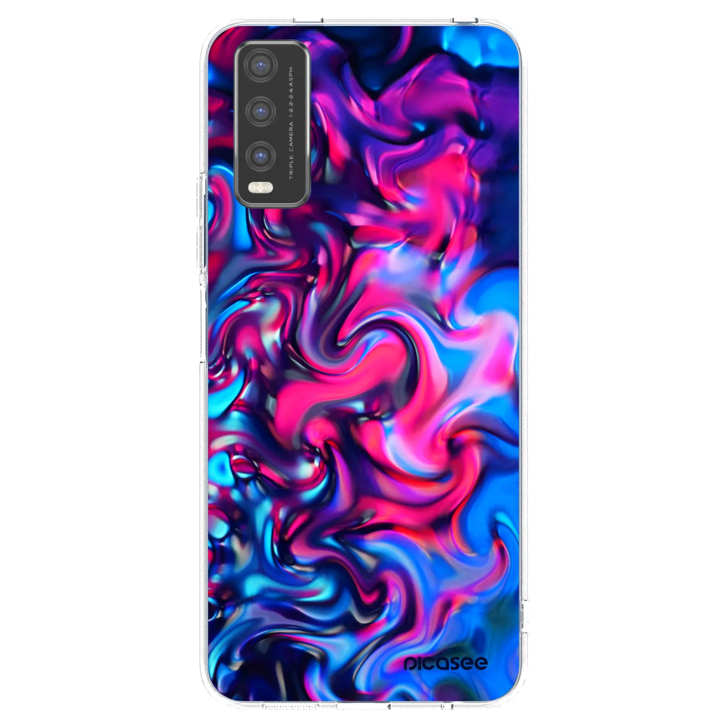 Picasee silikonska prozirna maskica za Vivo Y20s - Redlight
