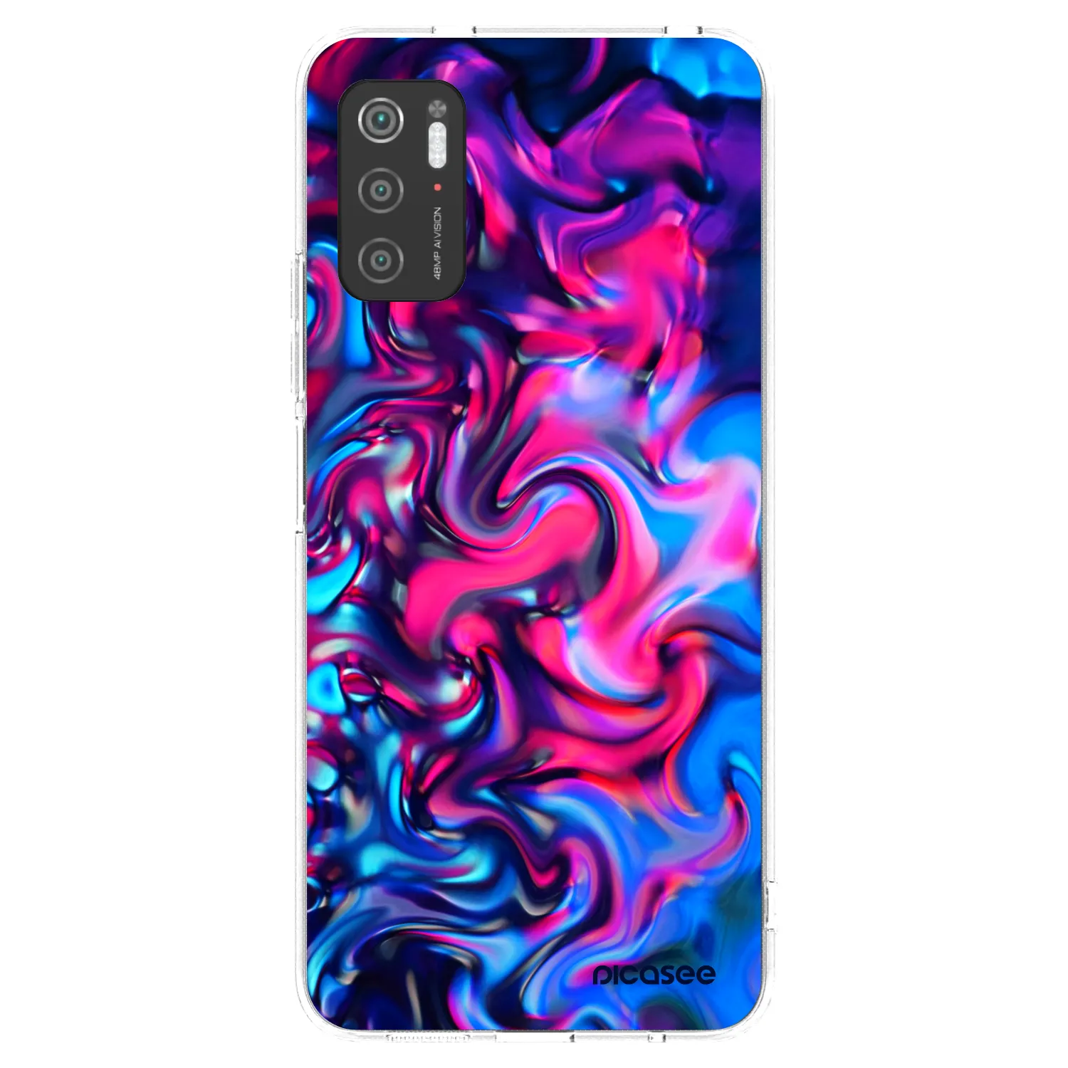 Picasee silikonska prozirna maskica za Xiaomi Poco M3 Pro 5G - Redlight