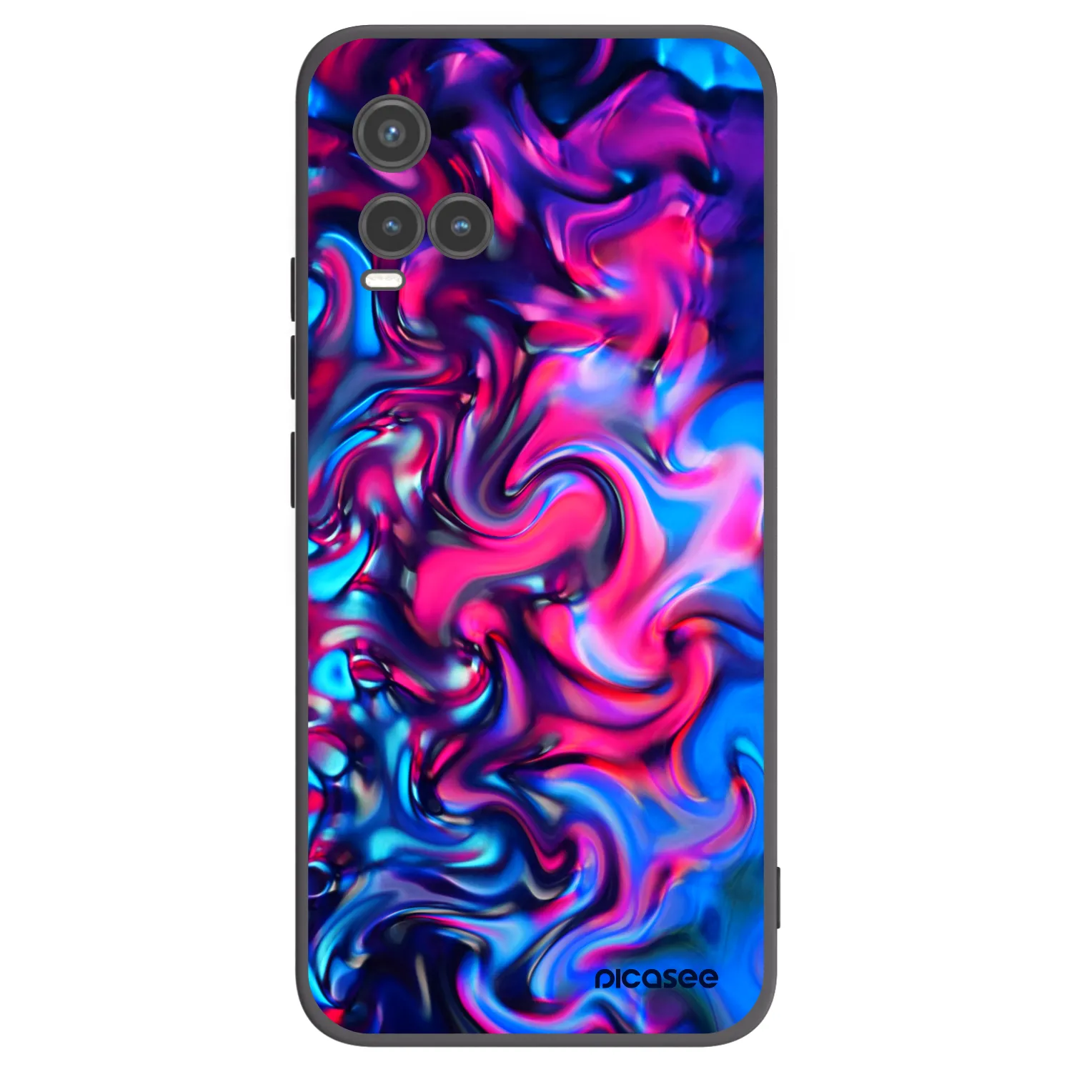 Picasee crna silikonska maskica za Vivo Y33s - Redlight