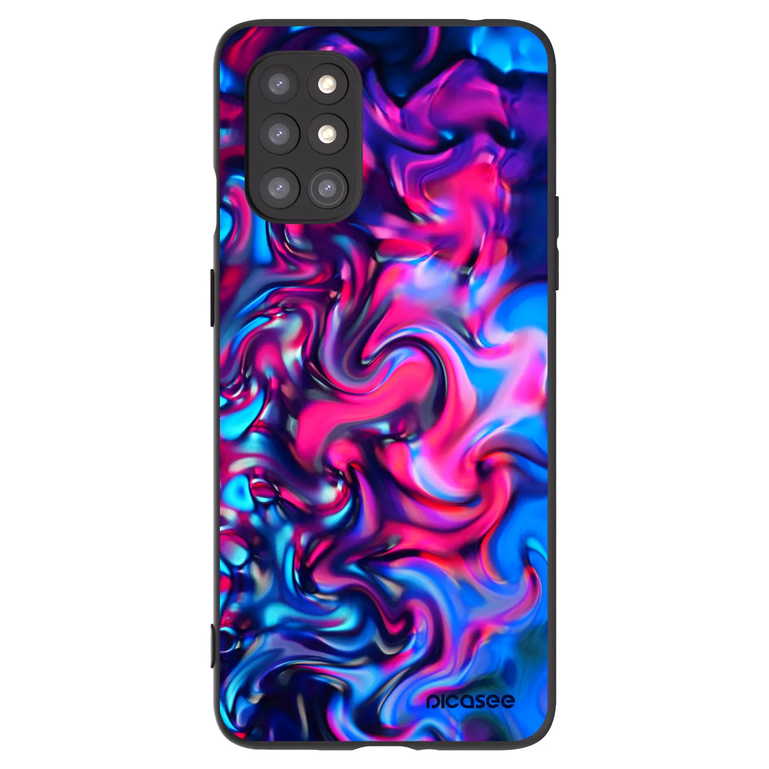 Picasee crna silikonska maskica za OnePlus 8T - Redlight