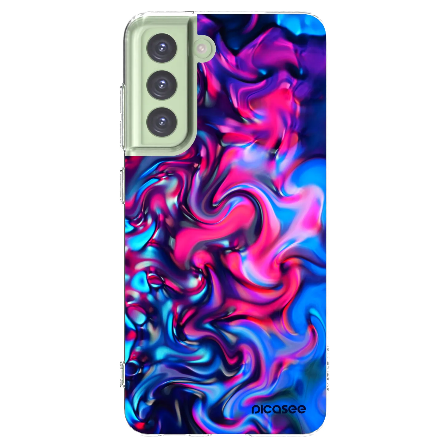 Picasee silikonska prozirna maskica za Samsung Galaxy S21 FE 5G - Redlight