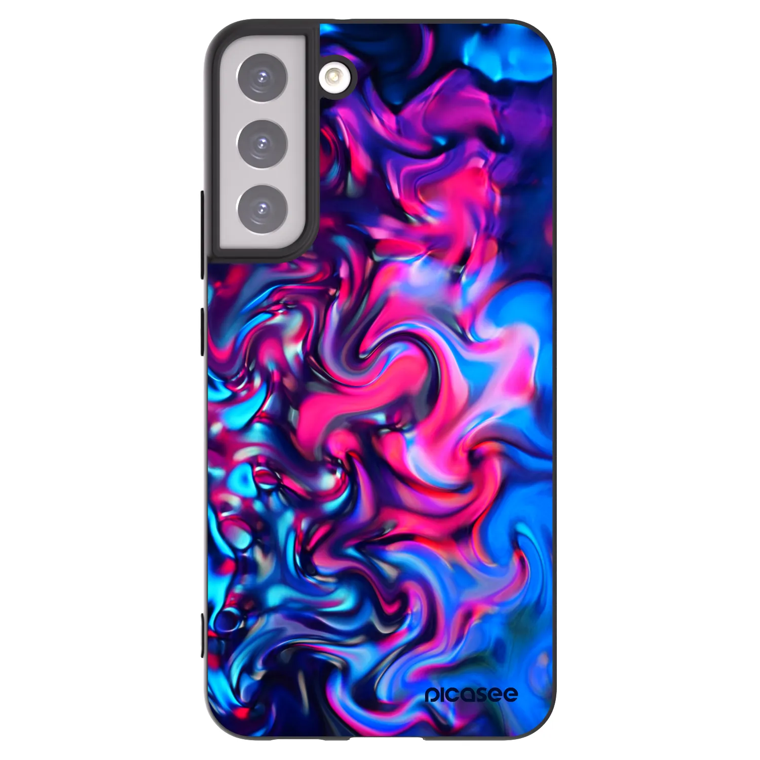 Picasee crna silikonska maskica za Samsung Galaxy S22+ 5G - Redlight