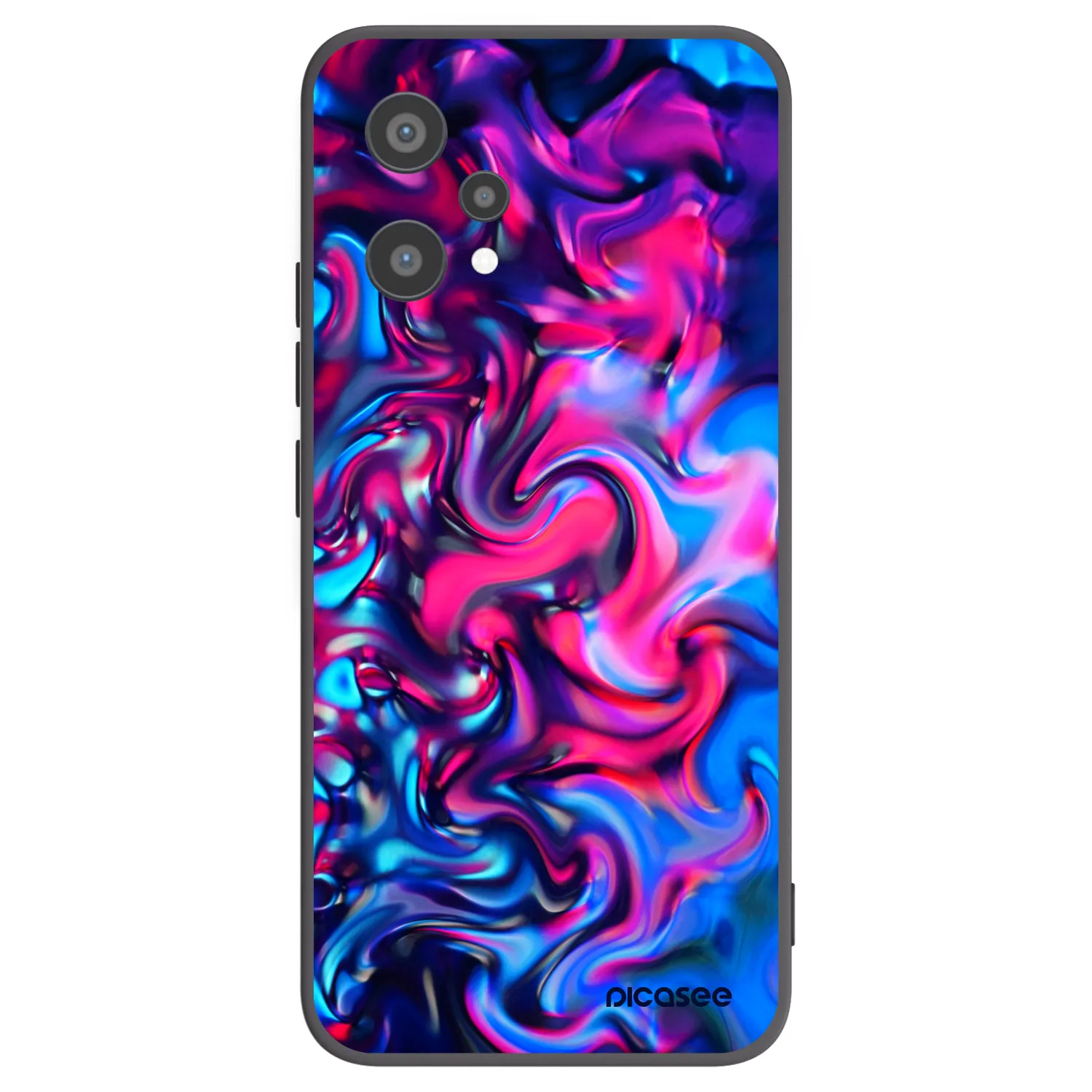 Picasee crna silikonska maskica za Realme 9 Pro 5G - Redlight
