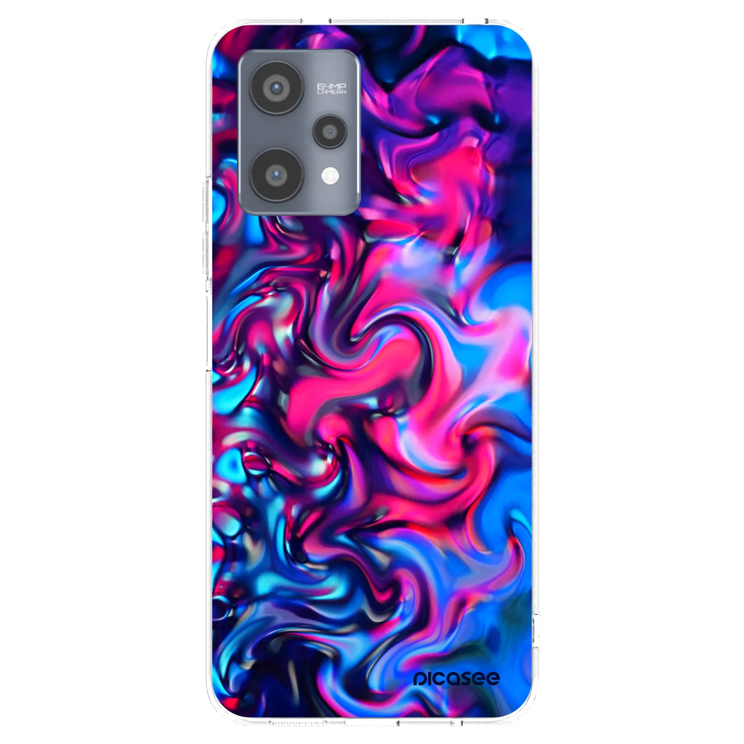 Picasee silikonska prozirna maskica za Realme 9 Pro 5G - Redlight