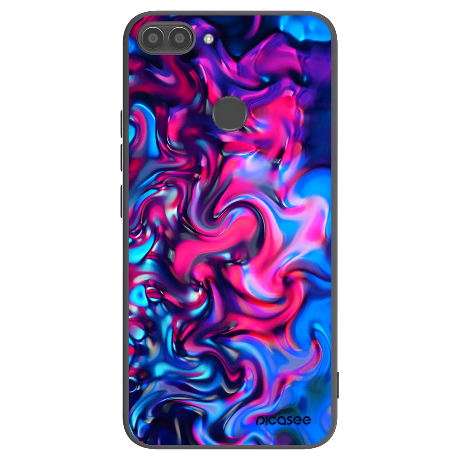 Picasee crna silikonska maskica za Huawei P Smart - Redlight