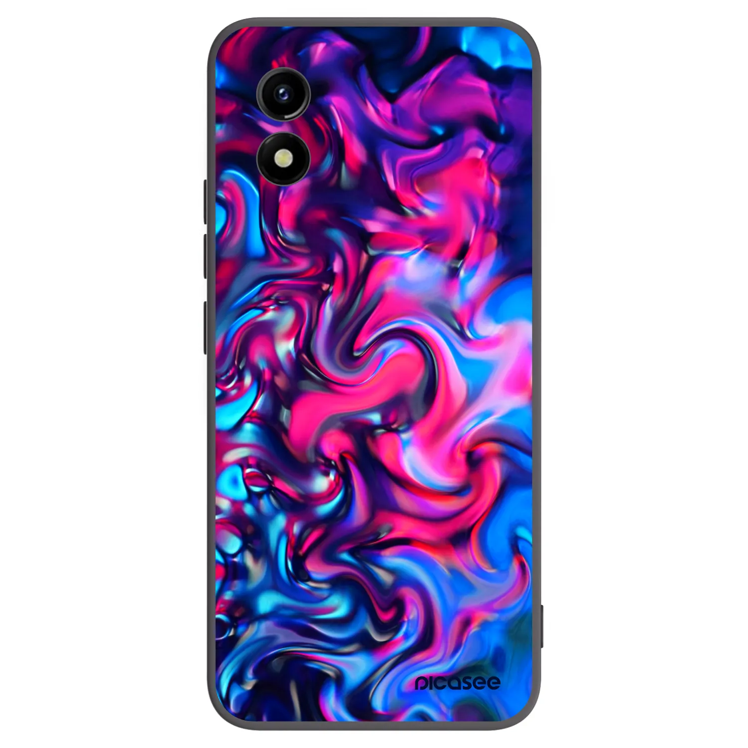 Picasee crna silikonska maskica za Vivo Y01 - Redlight
