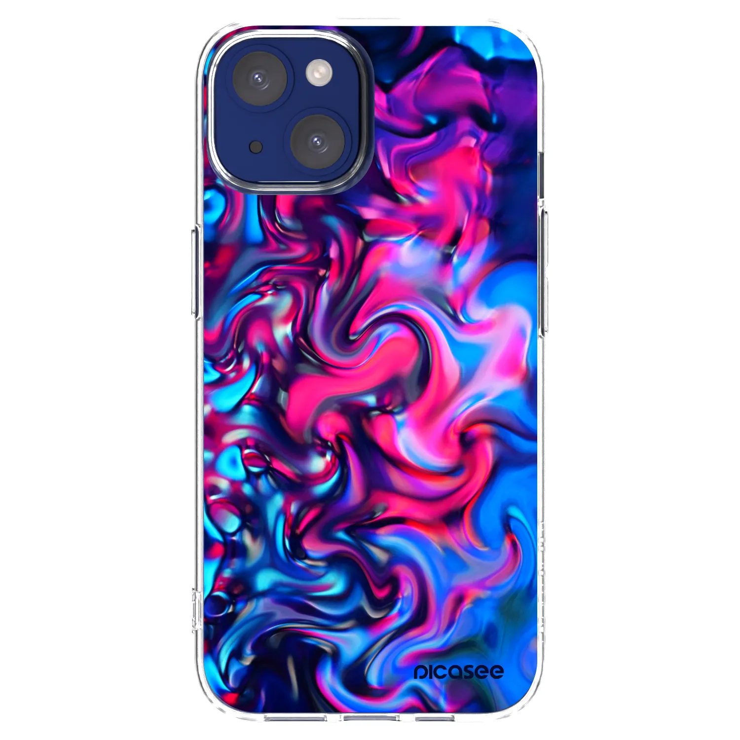 Picasee silikonska prozirna maskica za Apple iPhone 14 - Redlight