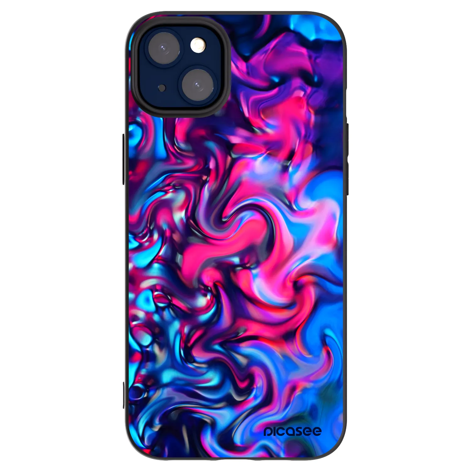 Picasee crna silikonska maskica za Apple iPhone 14 Plus - Redlight