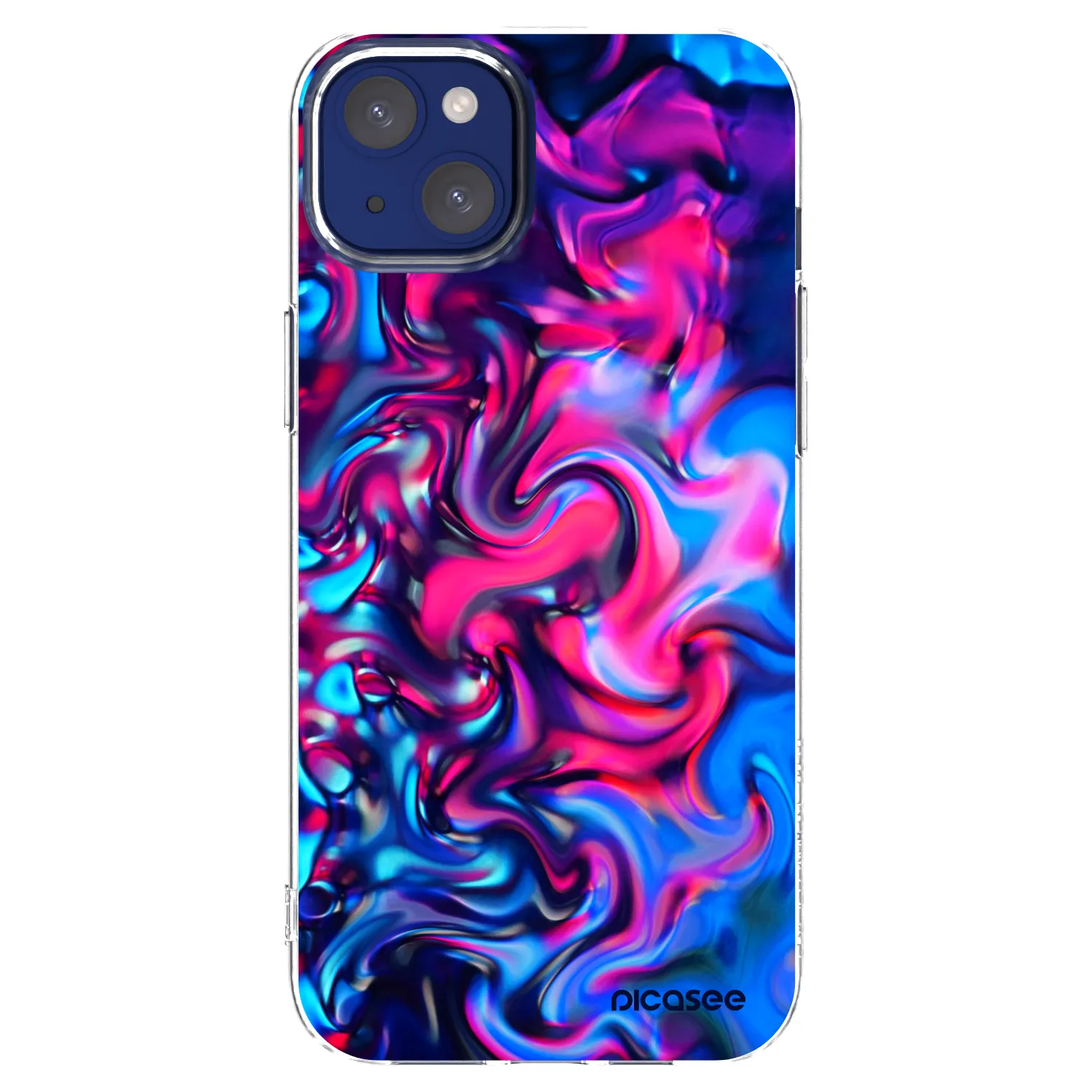 Picasee silikonska prozirna maskica za Apple iPhone 14 Plus - Redlight
