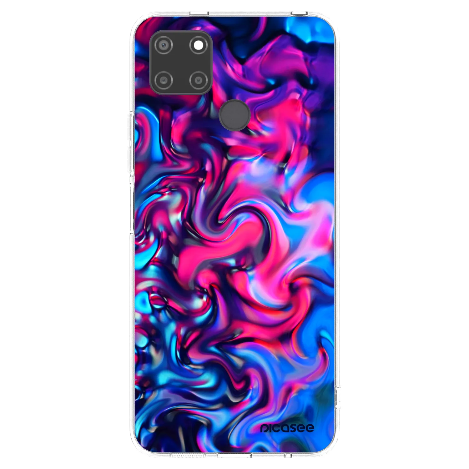 Picasee silikonska prozirna maskica za Realme C21Y - Redlight