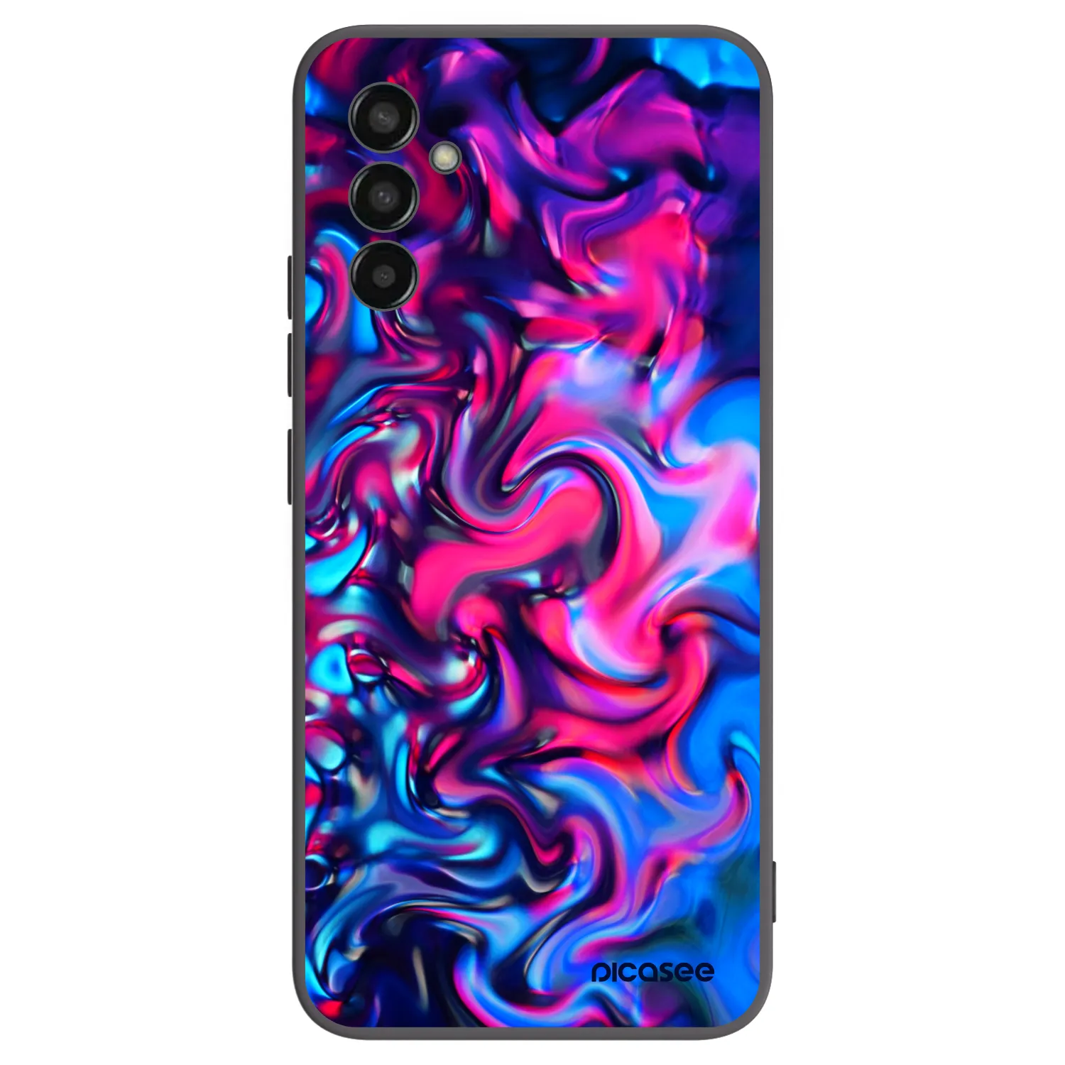 Picasee crna silikonska maskica za Samsung Galaxy M13 M135F - Redlight