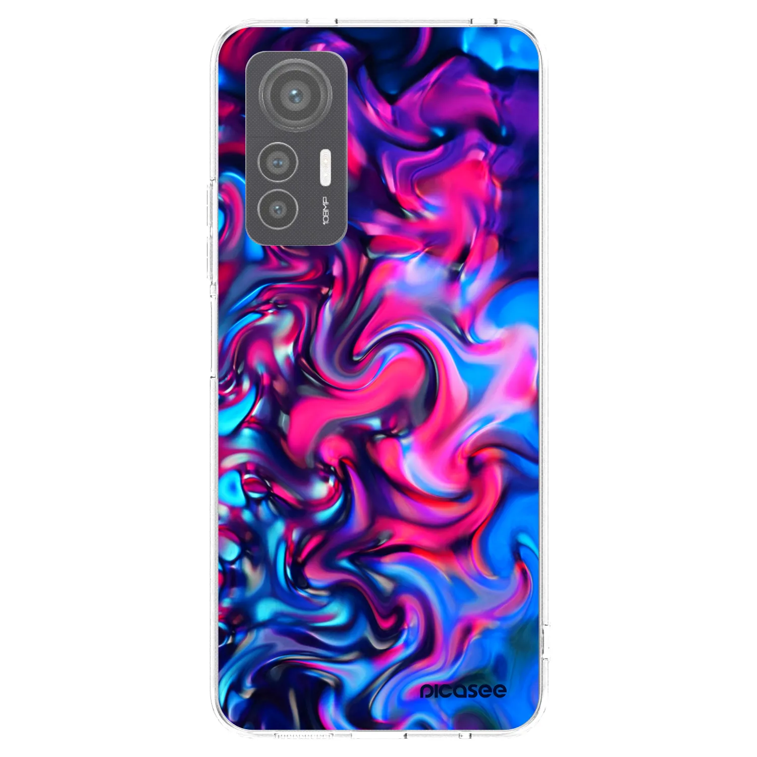 Picasee silikonska prozirna maskica za Xiaomi 12 Lite - Redlight