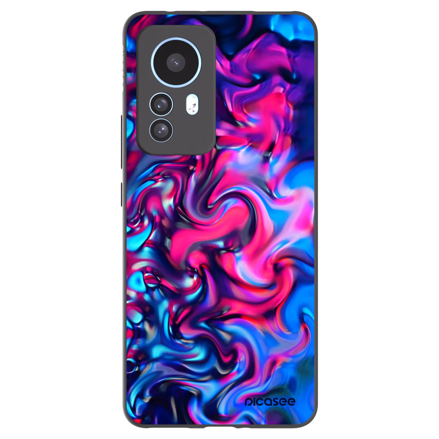 Picasee crna silikonska maskica za Xiaomi 12T - Redlight