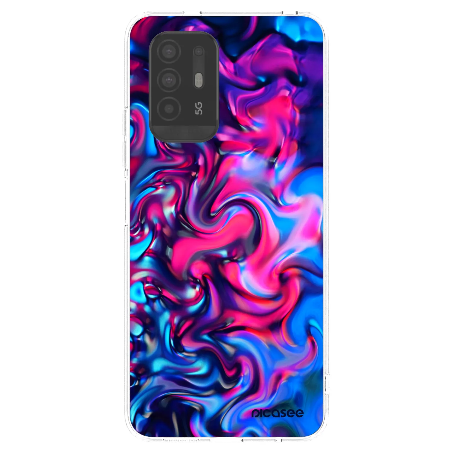 Picasee silikonska prozirna maskica za OPPO A94 5G - Redlight