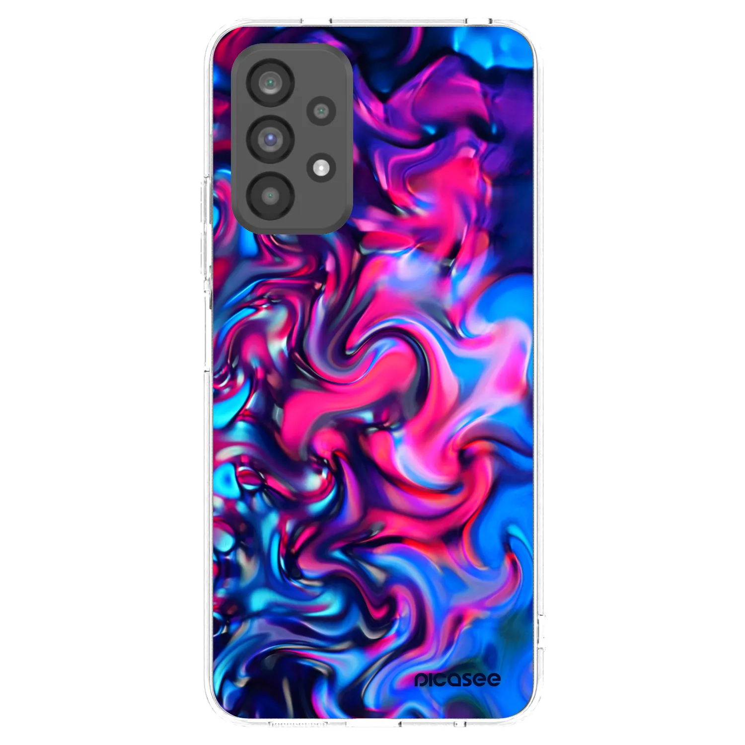Picasee silikonska prozirna maskica za Samsung Galaxy A73 5G - Redlight
